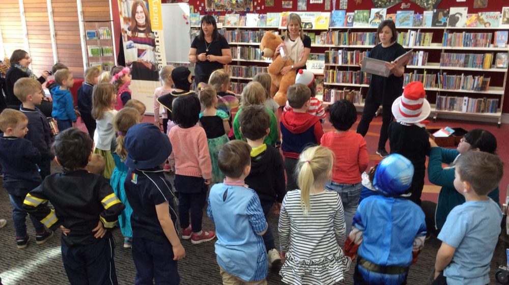 ELC Students at local library